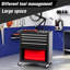 Armoire à outils 4 roulettes - Acier pour le rangement des outils dans les garages, entrepôts, ateliers, ateliers de réparation - noir 4 couleurs