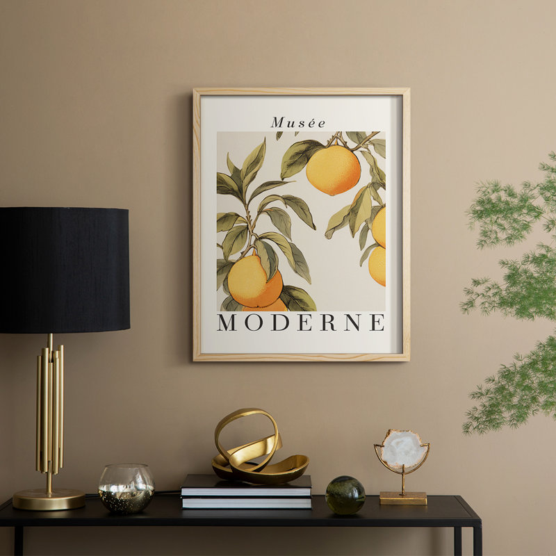 Vintage Floral Print XXXVII Framed Print - Solid Wood, Natural, 30" H x 24" W