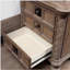 Table de chevet transitionnelle rustique ton naturel 1pc seulement
