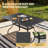 Jayc 6 - Person Patio Dining Set with Rectangular Table