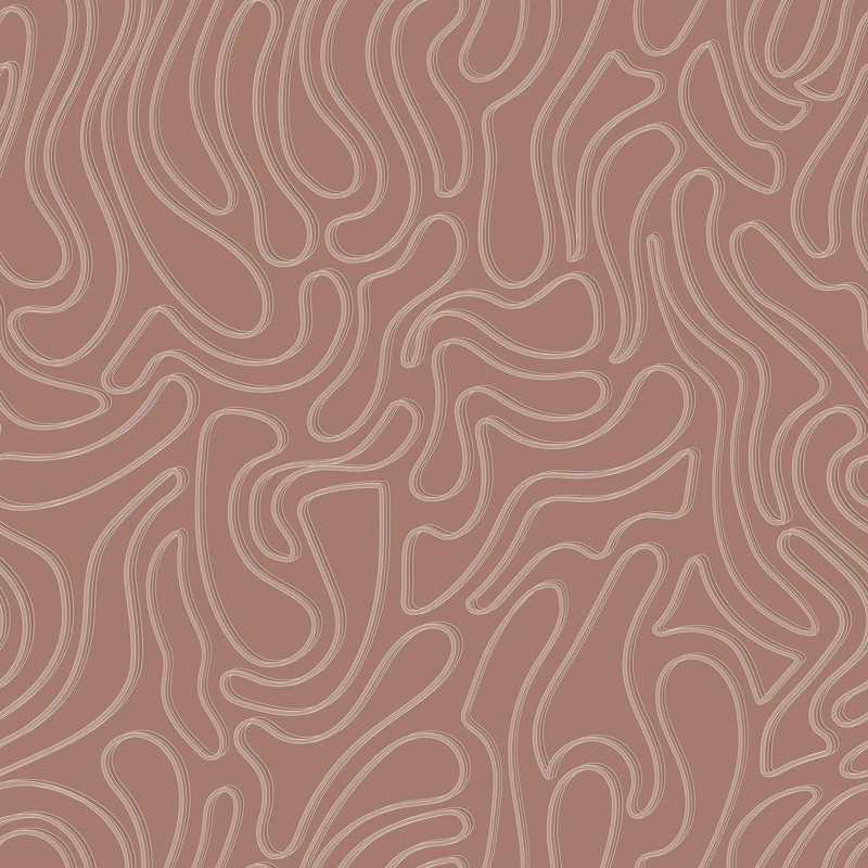 Papier peint Aire - Dusty Rose par Sabrina Yvonne, Papier
