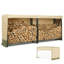 Housse de support de bois de chauffage robuste avec fermeture à glissière et évent Aoodor-123186067