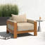Nathanson Teak Patio Chair with Cushions