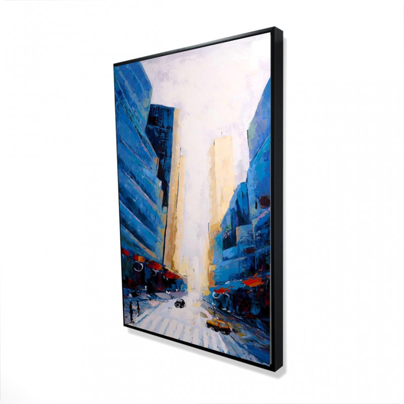 «Blue Asymmetric Street», reproduction sur toile