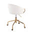 Chaise de bureau contemporaine avec hauteur réglable et revêtement en velours-129597284