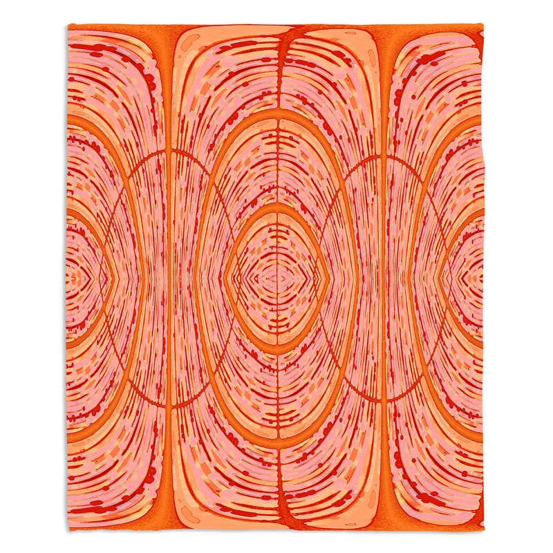  Jeté de porte, l 51 po x L 60 po, Orange