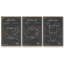 Morning routine I - ensemble de 3 reproductions sur toile-97708687-97708694