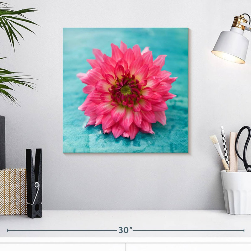 Arney magnifique fleur rose, H 16 po x l 16 po