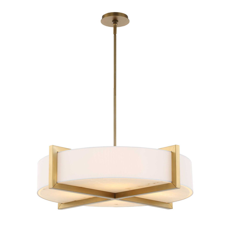 Luminaire suspendu tambour 4 lumières Uttermost Cresson