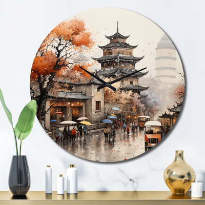 Veropeso - Horloge murale paysages urbains