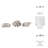 Polyresin Coastal Shell Design Sculptures Decorative Accent Figurines, Set Of 3 - 5", 3" Ivory