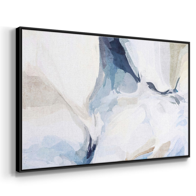 Fresh Air IV - reproduction de cadre flottant sur toile, Noir, H 17 po x l 25 po x P 2 po