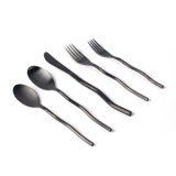 Squiggle 5 - Piece Stainless Steel Flatware Set - Service for 1
