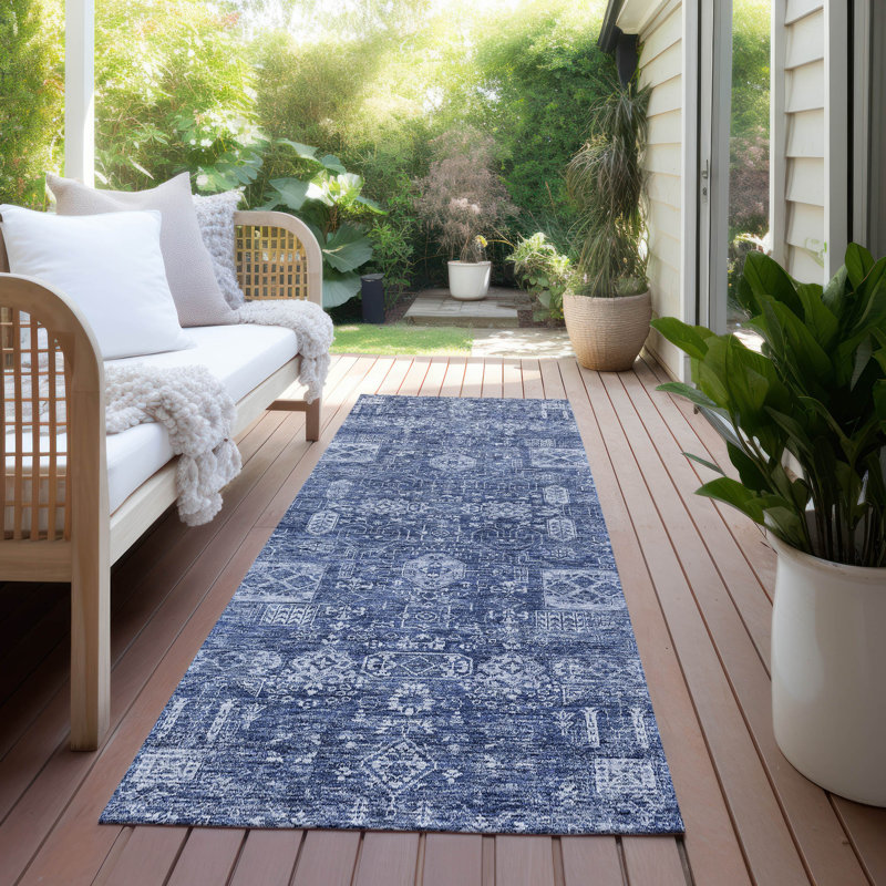 Tapis intérieur / extérieur Ivalda, Tapis de couloir 2 pi 3 po x 7 pi 6 po