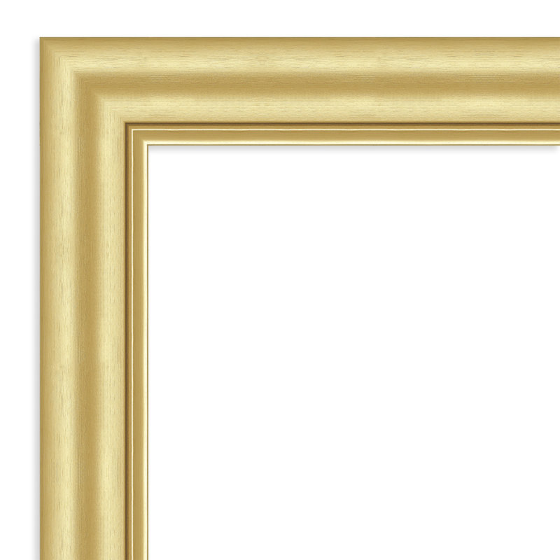 Sophia Beveled Framed Wall Mirror, 29.5 x 23.5", Gold