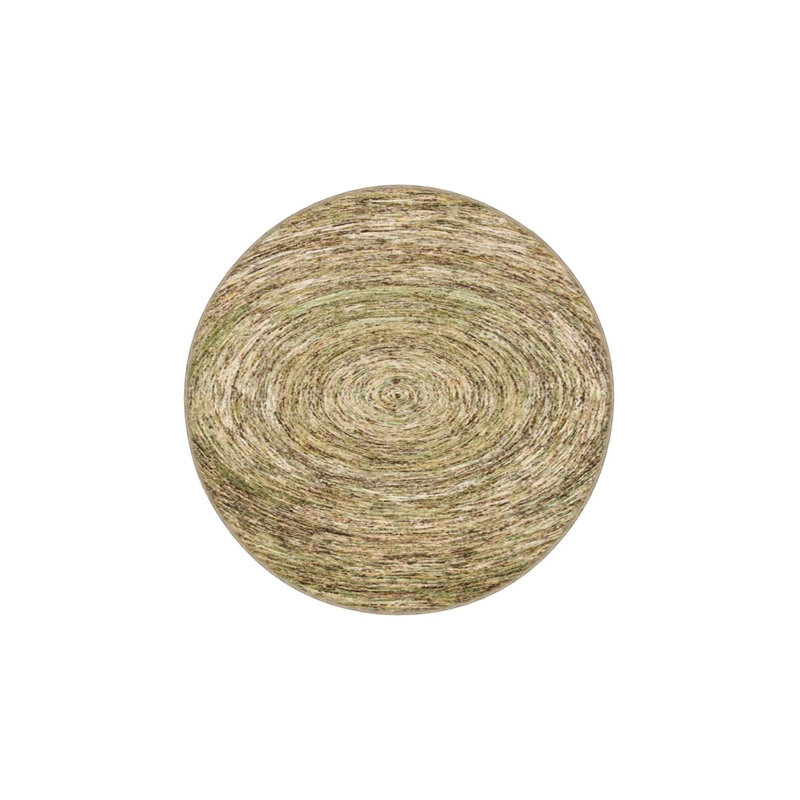 Tapis tissé lavable à la machine, Sous-tapis rond 3 pi 3 po inclus