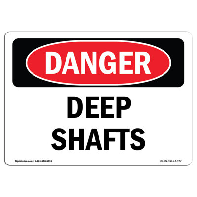 Deep Shafts Aluminum Sign 12 x 18