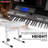 5 Core Keyboard Bench 3" Padded Cushioned Piano Stool Height Adjustable Guitar Seat Folding Portable