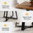 31.5" Industrial Square Dining Table, Small Kitchen Table for 4-1775011773-1777821451