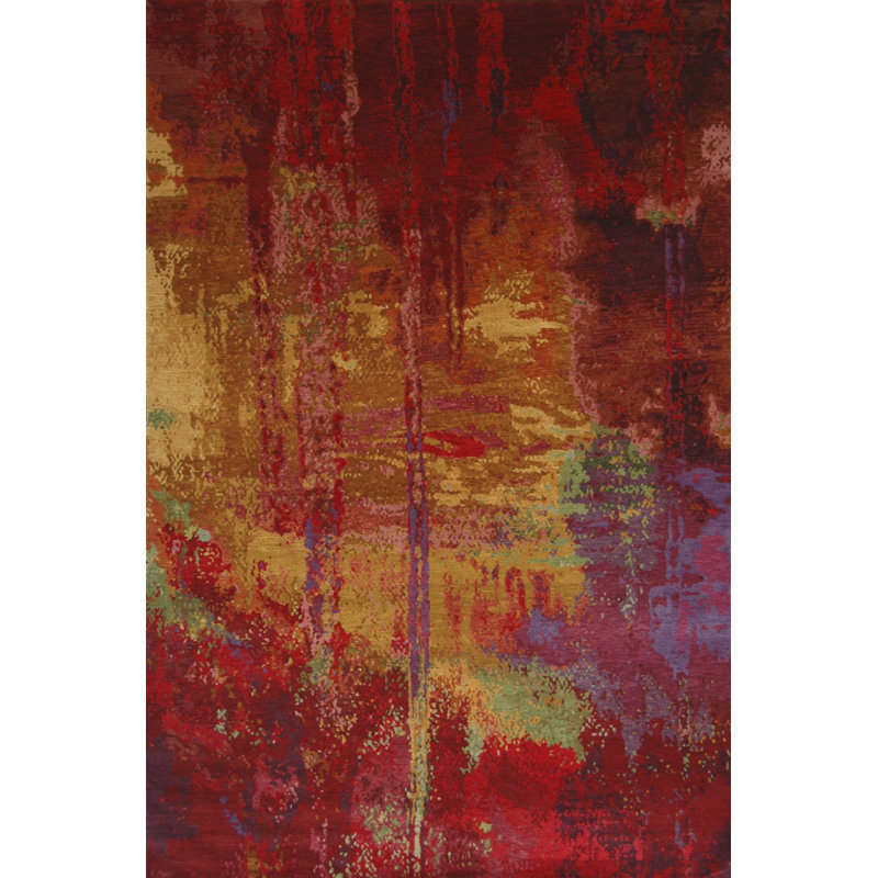 DHARMA RED, Rectangle 6' x 9'