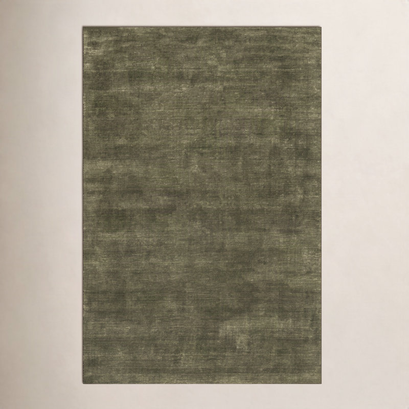 Tapis en mélange de laine tacheté Lahjar, Rectangle 7 pi 6 po x 9 pi 6 po