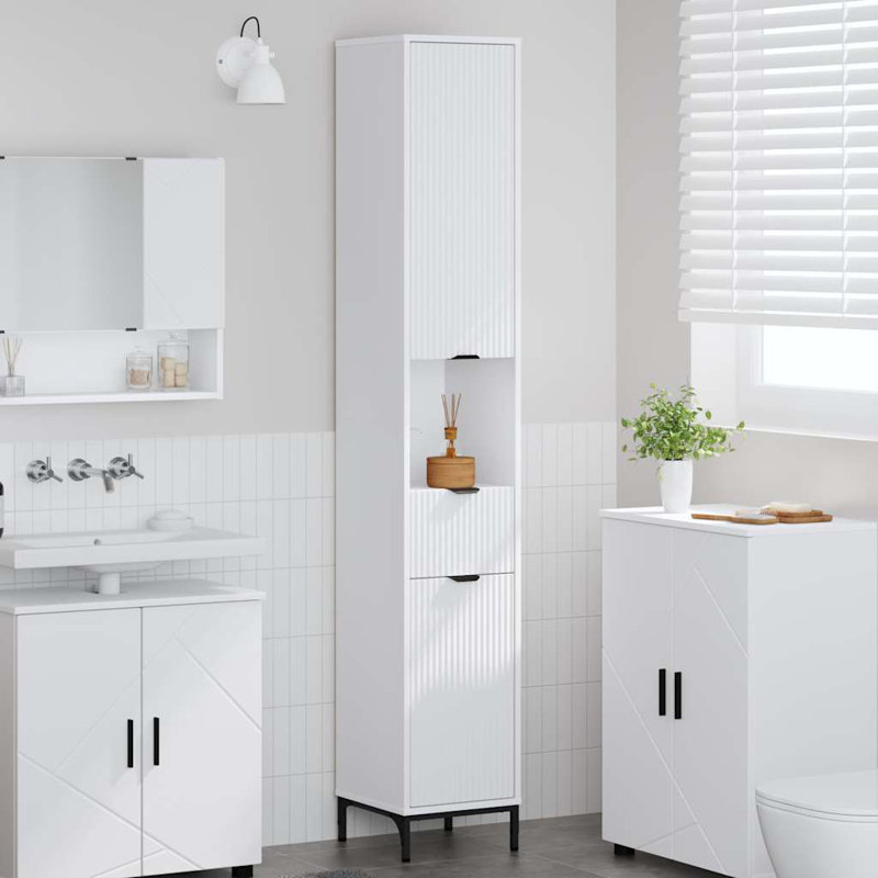 Freestanding Standard Bathroom Storage, White