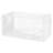 Whitmor Storage Bag with Handles White with Crystal Clear Front