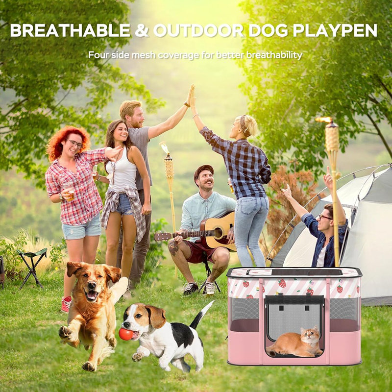 Enclos de jeu, maisonnettes pour chiens et chats, intérieur et extérieur
