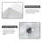 21"x12" Wall Mounted Ceramic Bathroom Sink with Gold Towel Rack White Porcelain Rectangle Vessel Basin with Overflow Hole Floating Bathroom Sink with Overflow Hole-117183808