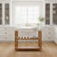 Console en bois et noyer marbré