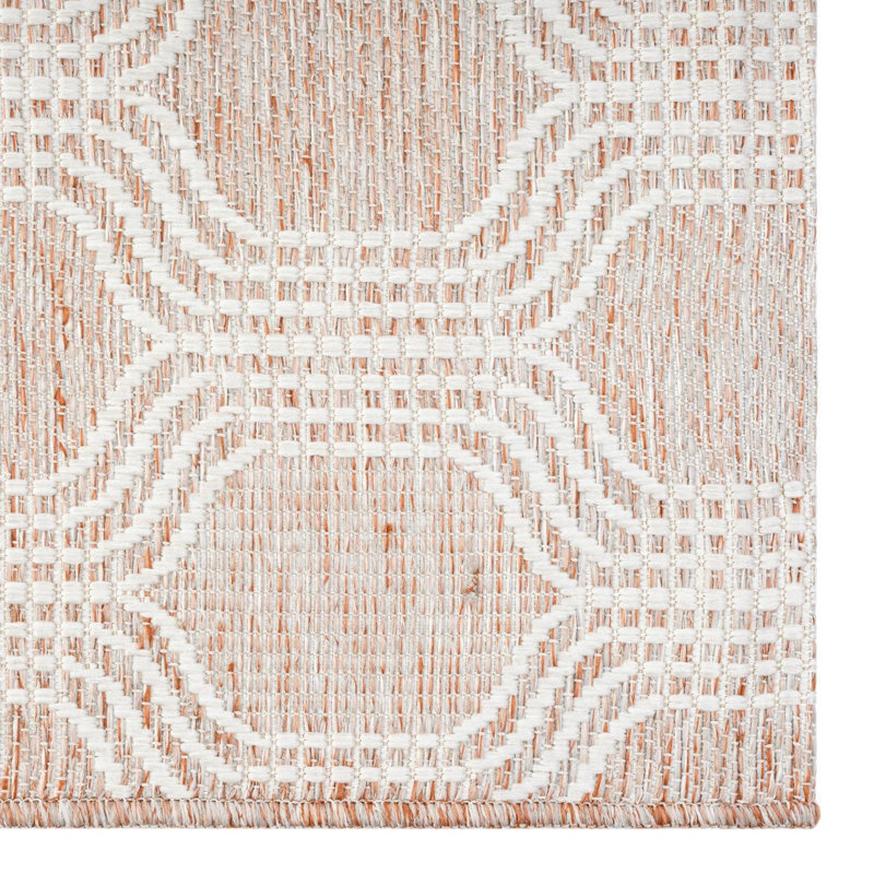 Tapis d'extérieur à motif géométrique marocain, Rectangulaire 8 pi x 10 pi