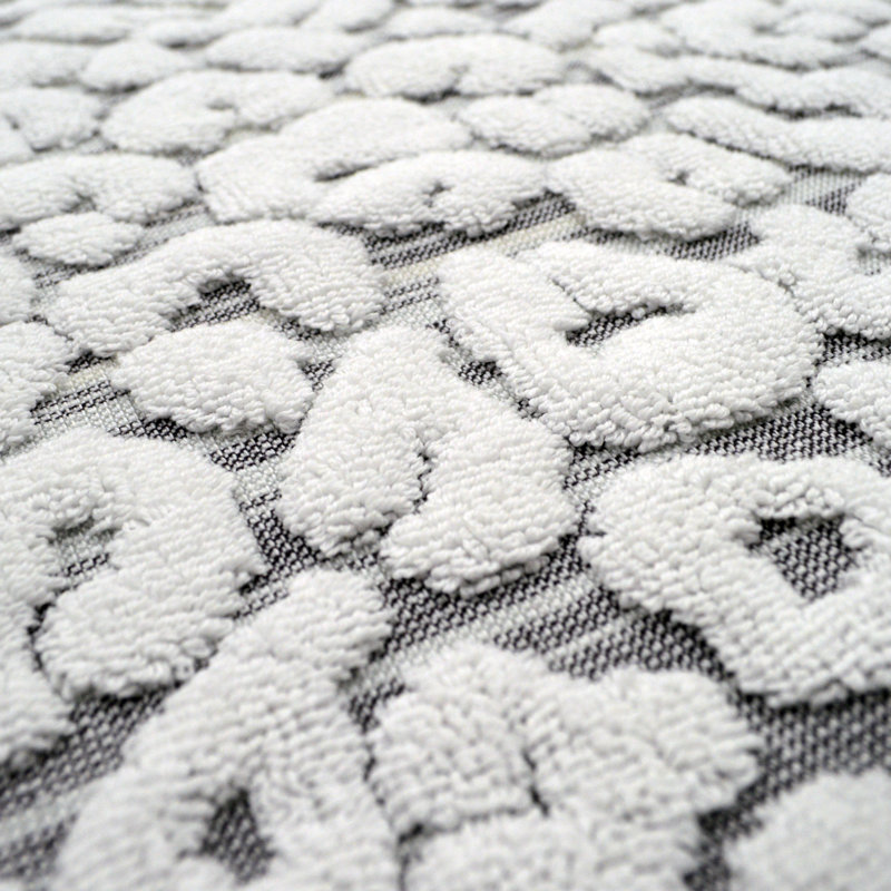Shayne Leopard Print Bath Sheet, Monochrome