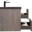Meuble-lavabo mural 30 po avec lavabo, meuble-lavabo mural avec lavabo à quartz noir et tiroirs