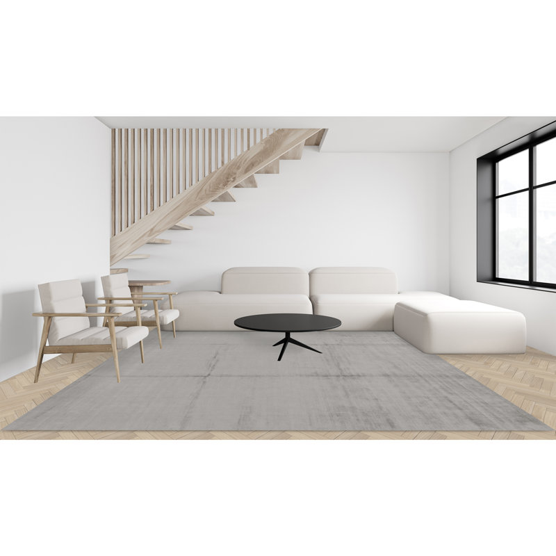 Area Rug in Gray, Rectangle 12' x 15'