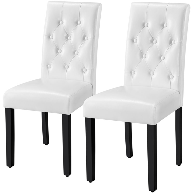  Upholstered Dining Chair, White