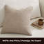 Housse de coussin en avoine 18 po x 18 po, housse carrée neutre neutre avec fermeture à glissière cachée, coussin de salon minimaliste-101750618-101750617