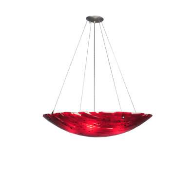Luminaire suspendu bol 4 lumières unique