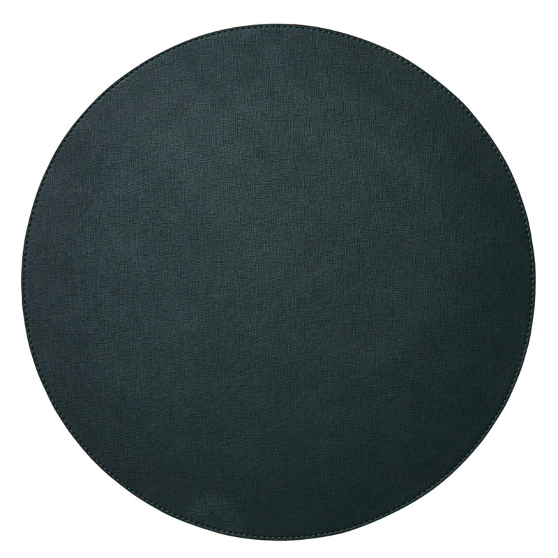 Valentina Polyester Round Placemat, Green