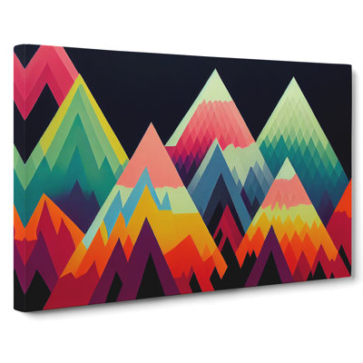 Geometric Pyramids Vol.1 Abstract - Wrapped Canvas