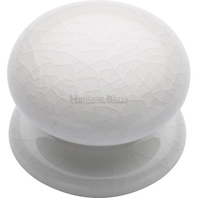 Cabinet Knob Crackle with Porcelain base