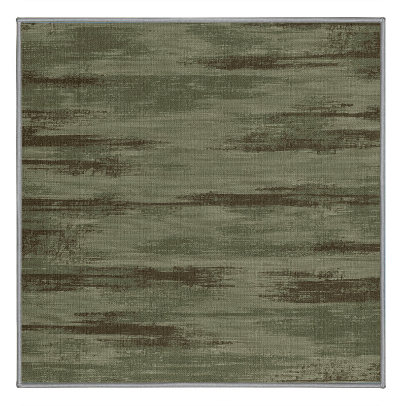 Tapis abstrait lavable à la machine, Carré 3 pi