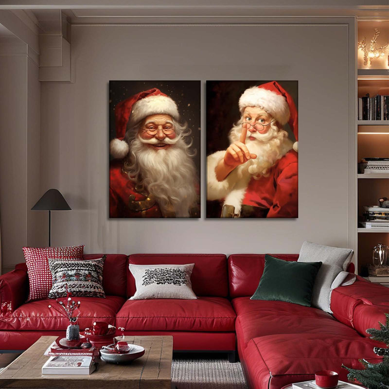 Vintage Santa Claus Picture Wall Decor 30x40cm