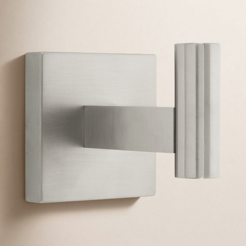 Hibiscus Robe Hook, Brushed Nickel