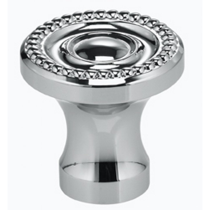 Classic & Modern Mushroom Knob, 1.5" H x 1.5" W x 1.5" D, Polished Chrome