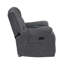Fauteuil inclinable électrique oscillant avec chaleur et massage Reno, polyester gris foncé