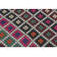 Tapis kilim turc rétro tissé à la main à motif géométrique pour un style bohémien unique