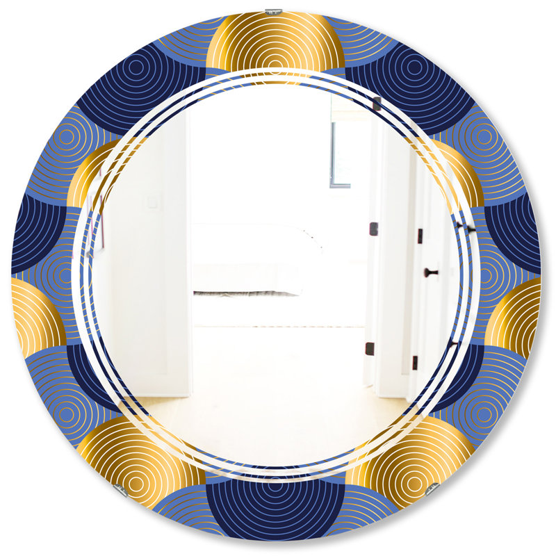 Miroir mural sans cadre Waves, H 31,5 po x l po