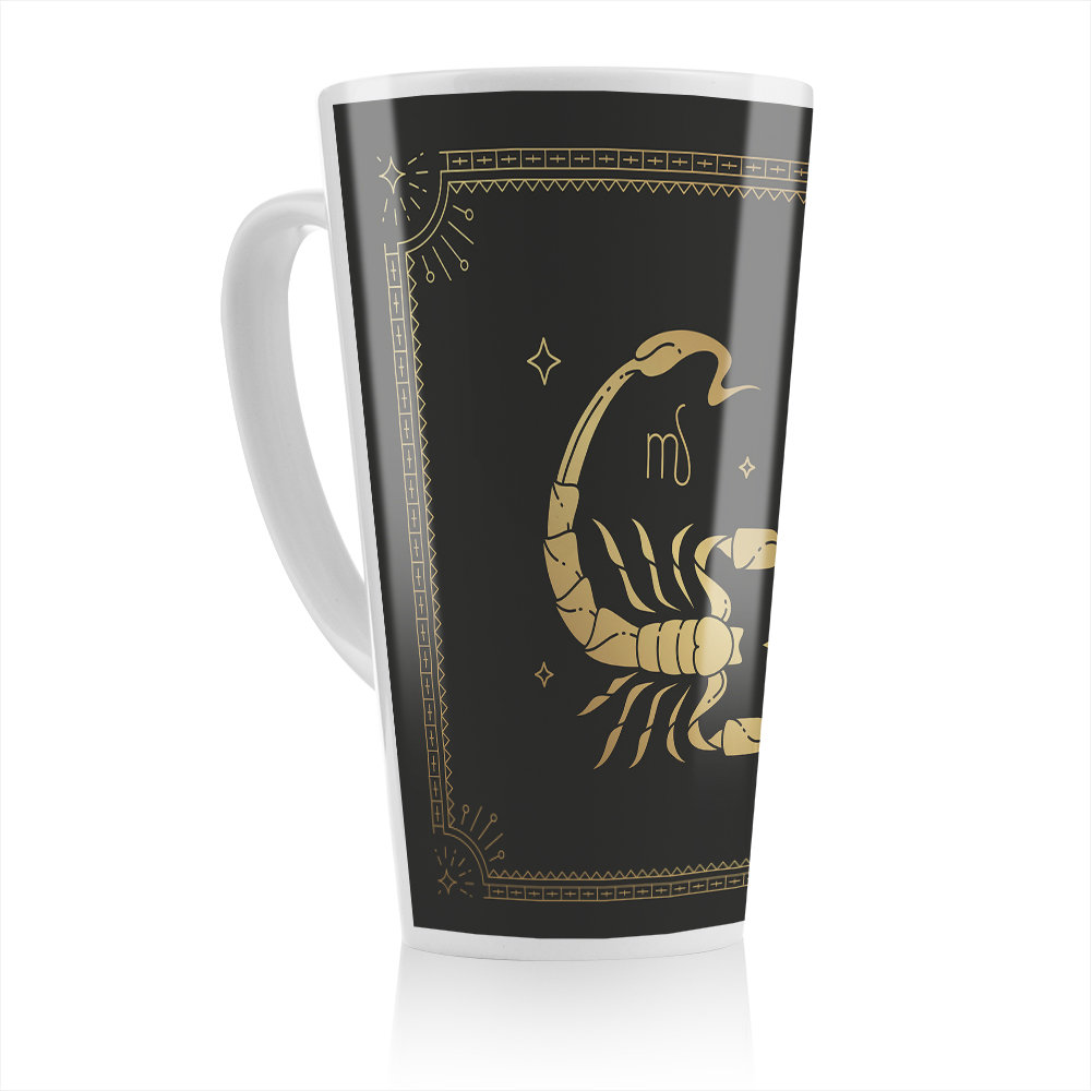 Zodiac Scorpio Horoscope In Dining Latte Mug