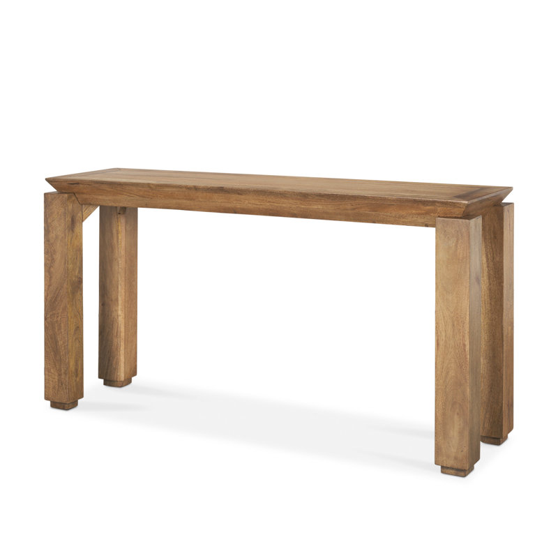 Console 60 po en bois massif brun