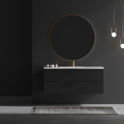 Armoire 48 po noire sans évier